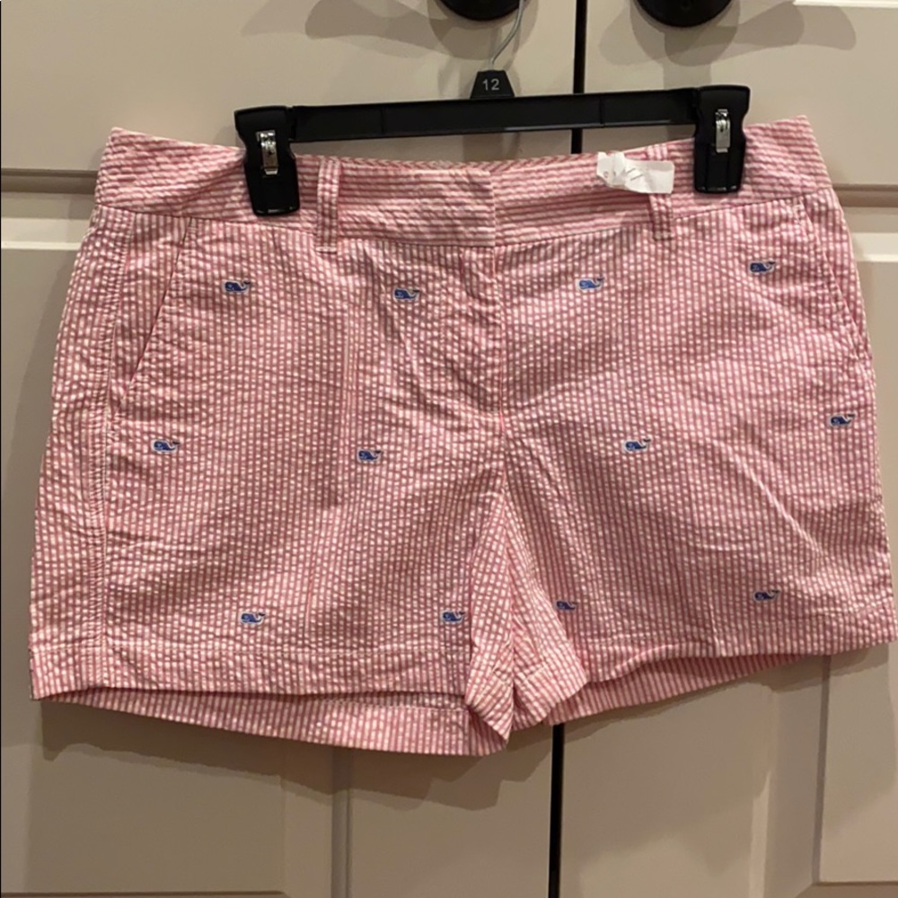 Preppy Vineyard Vines Seersucker Pink Shorts